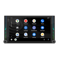 Reproductor de Audio para Auto Universal Doble DIN con Pantalla Táctil HD, GPS, Carplay Inalámbrico y Android Auto, Sistema Estéreo Android para Auto