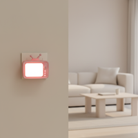Lampe de nuit LED en forme de téléviseur rétro GL-W131, lampe murale à brancher, mini téléviseur vintage mignon pour la chambre à coucher, décoration de la maison