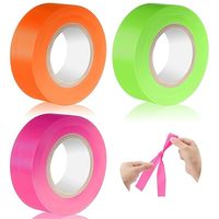 Ruban de signalisation en PVC souple adhésif, haute visibilité, robuste et durable, couleur fluorescente, pour masquage