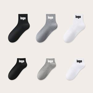 Design Low MOQ High Quality Professional Socks Printing Logo Knitted High Quality Breathable Sport Socks - Product Image 4