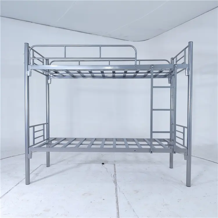Letto singolo Queen adulto studente struttura del letto in metallo letto a soppalco per adulti scuola casa Hotel uso per letto a castello