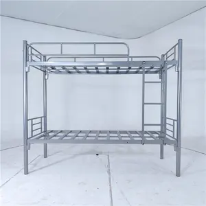 Single Queen Adult Student Metal Bed Frame adult Loft bed School Home Hotel Use For Bunk Bed