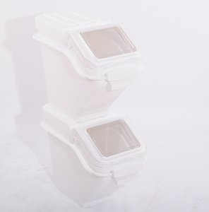 Nsf được liệt kê di chuyển 81l/102L thực phẩm lưu trữ bột bin đa chức năng nhựa (PP) thành phần thùng hình chữ nhật tiêm bao bì - Product Image 3