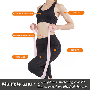 Gedeng popolare <span class=keywords><strong>Yoga</strong></span> elastico elastico per lo Stretching esercizio fascia di resistenza alla gomma allenamento Fitness in lattice terapia libera rotolo di fascia