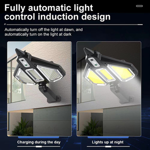 Nouvelle Lampe Solaire Extérieure 1000W pour Villa et Cour, Haute Puissance, Étanche IP65, Détection Infrarouge, Design Créatif Avion, Applique Murale - Product Image 2
