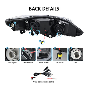 Đèn pha LED toàn phần bán buôn TT-ABC dành cho Honda <span class=keywords><strong>Civic</strong></span> 4 cửa đời 2006-2011, thế hệ thứ 8 - Product Image 3