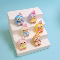 100 Pezzi di Cabochon in Resina a Forma di Pinguino Kawaii per Scrapbooking, Creazione di Gioielli e Accessori Fai-da-Te