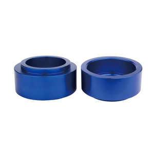 แผ่นรองยกอะลูมิเนียมสีน้ำเงินสำหรับ Toyota FJ Cruiser 1 คู่ ชุดแผ่นรองโช้คอัพหลัง - Product Image 1