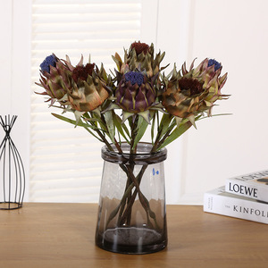 Rama de Protea Artificial Vintage, Protea <span class=keywords><strong>Magnifica</strong></span> Realista para Decoración Floral de Hogar, Bodas, Hoteles, Estilo Nórdico - Product Image 1