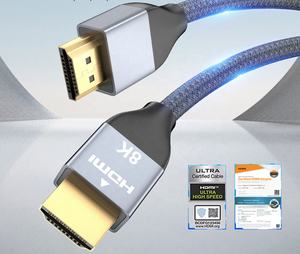 1m 2m 3m <span class=keywords><strong>5m</strong></span> 8K 60Hz 4K 120Hz <span class=keywords><strong>Cordon</strong></span> <span class=keywords><strong>HDMI</strong></span> 48Gbps Câble <span class=keywords><strong>HDMI</strong></span> ultra haute vitesse prend en charge toutes les fonctionnalités <span class=keywords><strong>HDMI</strong></span> 2.1 - Product Image 2