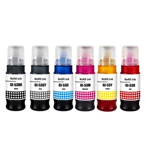 ENCRE-TANK GI53 GI 53 GI-53 d'encre de recharge de bouteille à base d'eau en vrac de couleur Compatible Premium pour imprimante Canon <span class=keywords><strong>PIXMA</strong></span> <span class=keywords><strong>G550</strong></span> G650 - Product Image 1