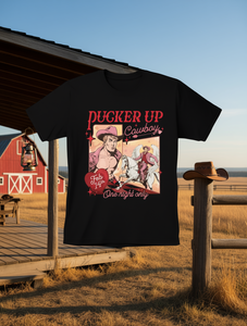 T-shirt da donna Western Cowboy per San Valentino, vestibilità rilassata, manica corta, girocollo, stampa grafica, abbigliamento casual per tutte le stagioni - Product Image 2