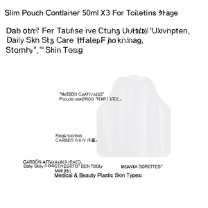 Slim Pouch Container 50ml X 3 For Toiletries <b>Bag</b> Storage Daily Skin Care Beauty Tools All Skin Types - Product Image 2