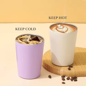 Kingze Custom Design 350ml Travel Mugs Double Wall Stainless Steel Thermal Thermos Vacuum Insulated <b>Coffee</b> Tumblers With Lid - Product Image 5