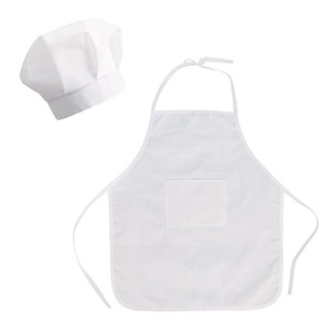 7973 divertenti bambini bambine Baby Chef abiti bianco grembiule con cappello fotografia Prop doccia regali per il neonato grembiule - Product Image 2