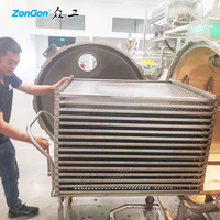Machine de cuisson rotative automatique pour la stérilisation du thon dans l'industrie du bain d'eau chaude