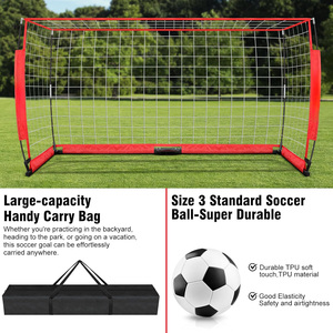 Équipement d'entraînement <span class=keywords><strong>de</strong></span> <span class=keywords><strong>football</strong></span> portable pour enfants, <span class=keywords><strong>but</strong></span> <span class=keywords><strong>de</strong></span> <span class=keywords><strong>football</strong></span> pliable en acier 12x6FT pour extérieur - Product Image 5