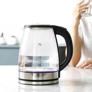 Bouilloire électrique à eau bouillante à grande vitesse 220V bouilloire à café et à thé bouilloire à eau chaude en borosilicate arrêt automatique 2L - Product Image 1