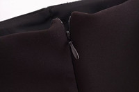 MYST & ZA vêtements pour femmes 2024 automne et hiver nouvelle mode rétro velours nœud décoration col droit robe courte 9057777