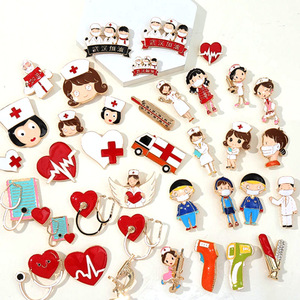Broches de doutorado, medidor de pressão arterial, broche médico de ambulância, broche para enfermagem - Product Image 1