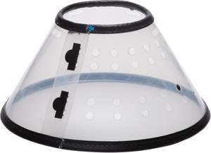 개 건강 회복을위한 친환경 투명 <span class=keywords><strong>PVC</strong></span> 엘리자베스 칼라 현대 인쇄 스타일 플라스틱 소재 - Product Image 2