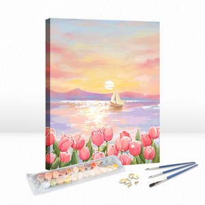 Kit di Pittura a Numeri E-9631, Dipinto a Olio di Paesaggio, Decorazione Murale e per Mobili - Product Image 1