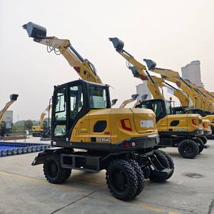 Excavatrice sur pneus neuve (fabriquée en Chine) – Matériel de construction d'occasion – Excavatrice sur pneus de 8,5 tonnes – Qualité fiable – Certifiée EPA - Product Image 1