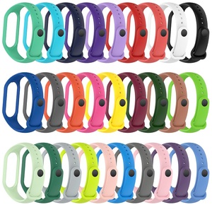 Per <span class=keywords><strong>Xiaomi</strong></span> <span class=keywords><strong>Mi</strong></span> <span class=keywords><strong>Band</strong></span> <span class=keywords><strong>5</strong></span> 6 7 NFC cinturino in Silicone cinturino di ricambio cinturino in TPU di colore puro - Product Image 1
