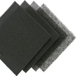 water air filter sponge 20 30 40 50 60PPI black filter sponge sheet