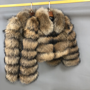 Manteau en fourrure de raton laveur véritable pour <span class=keywords><strong>femme</strong></span>, mode d'hiver, veste en fourrure véritable de luxe, parka en fourrure épaisse et chaude pour <span class=keywords><strong>femme</strong></span> - Product Image 5