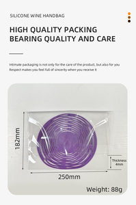 Porte-bouteille à vin et dessous de plat en silicone 2 en 1, sac de transport pliable pour bouteille de 750 ml, résistant à la chaleur 450° ° F pour la marmite à fondue - Product Image 6