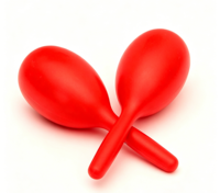 Wholesale Custom Logo Plastic Maraca Pair, Hand Held Rattle Percussion Instrument for Early Childhood Education Toy