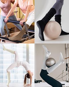 Không Trượt Dài Slouchy Scrunch Vớ Thể Thao Tập Luyện Grip Pilates Vớ Yoga Với Biểu Tượng Tùy Chỉnh - Product Image 3