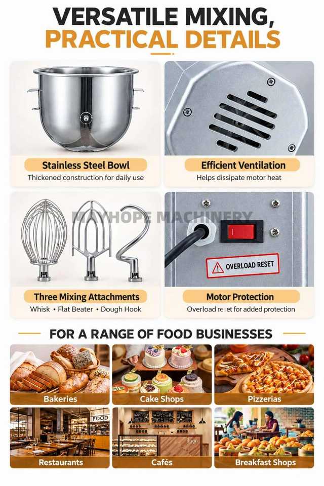 Electric Baking Machine Planetary Dough Mixer 50 Liter Cake Mixer ...