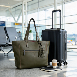 Sac fourre-tout en cuir décontracté avec pompon décoratif, grand sac à main de rangement pour le travail, les voyages et les sorties quotidiennes - Product Image 2