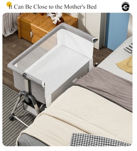 Berceau pour bébé personnalisable avec logo, best-seller, à placer près du <span class=keywords><strong>lit</strong></span> <span class=keywords><strong>de</strong></span> la mère, avec grand panier <span class=keywords><strong>de</strong></span> rangement - Product Image 3