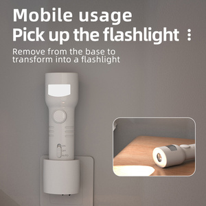 Lampe de nuit intelligente à détecteur de <span class=keywords><strong>mouvement</strong></span> ultra-lumineuse, prise EU/US, lampe torche pour chambre à coucher, salle de bain et couloir avec batterie 350 mAh. - Product Image 5