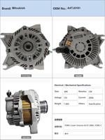 Alternateur de voiture A4TJ0181 pour Ford Crown Victoria 4.6 01.2004 et Ford Crown Victoria 4.6 01.2005