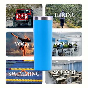 แก้วเก็บความเย็นสแตนเลสแบบตรง ขนาด 20 ออนซ์ ผนังสองชั้น เคลือบสีฝุ่น พร้อมฝาปิดและหลอดดูด สำหรับสกรีนโลโก้เอง - Product Image 3