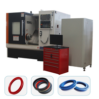 Torno CNC SK50 Especializado del Fabricante para el Procesamiento de Anillos de Sellado, Torreta de 12 Posiciones, Aspiradora y Software de Diseño