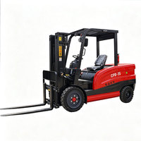 Chariot élévateur électrique pour manutention de marchandises 3,5 tonnes 5 tonnes 72V, mât triplex, hauteur de levage 6m, pour entrepôts et quais