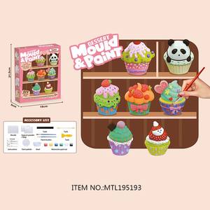 बच्चों हस्तनिर्मित डिय प्लास्टर पेंटिंग खिलौना किट रंग मोल्ड जानवर खिलौने बच्चे पेंट कला शिल्प सेट - Product Image 5