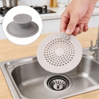 Filtre de vidange d'évier en silicone de qualité alimentaire avec ventouses pour cuisine domestique, compatible lave-vaisselle, bouchon écologique