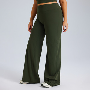 Leggings de moda de Spandex/Nylon para mujer, elásticos, con control de humedad, efecto moldeador, anticelulíticos, con fruncido, de encaje, para correr, para maternidad, tallas grandes - Product Image 2