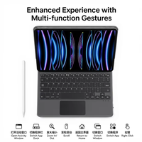 Clavier flottant magnétique à aspiration pour tablette Magic Touchpad compatible iPad Pro 11/129/109/13 pouces M2 M4