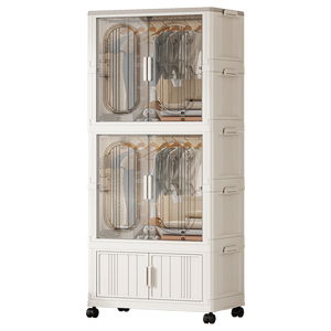 Многоуровневой шкаф для хранения с колесами складной портативный шкаф пластиковый складной детский шкаф - Product Image 6