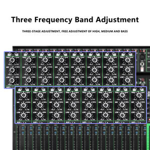 GAX-PK16 Nouveau mélangeur de la <span class=keywords><strong>série</strong></span> PK avec 99DSP Égaliseur double à 7 segments USB BT 16 canaux Scène KTV Mélangeur audio professionnel - Product Image 5