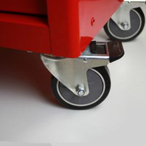 卸売11引き出し頑丈なトロリーツールキャビネットタイプと鉄素材赤いツールチェストツールキャビネット - Product Image 6