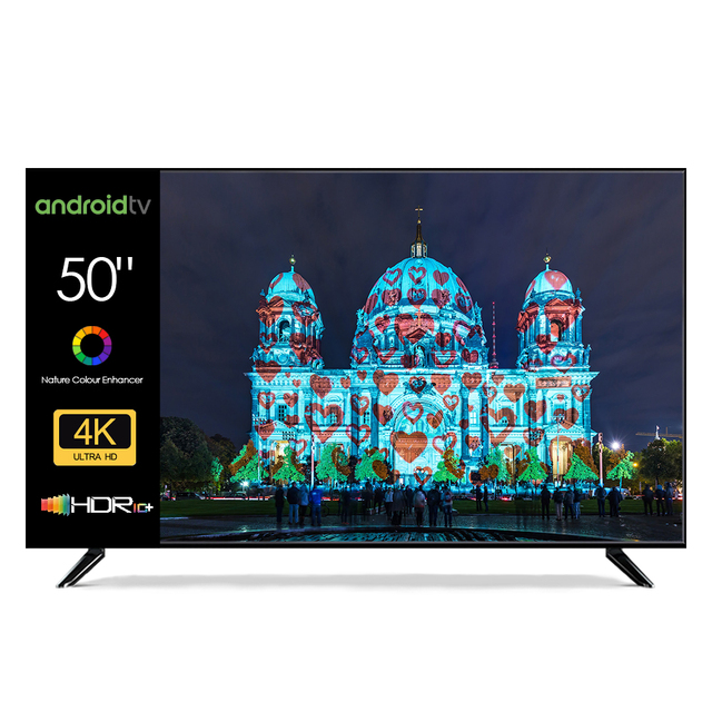 Factory Price Smart TV 50inch LCD Screen 110-240v 50/60Hz 4K Resolution LED Backlight