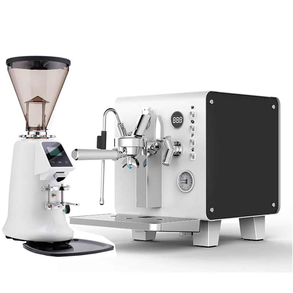 Aço inoxidável 1 grupos máquina de café expresso semiautomática processamento equipamentos cafetaria para o negócio